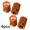 Car Wheel Tire Valve Caps Tyre Stem Covers Airdust Waterproof For Jeep Renegade Compass Wrangler Patriot Grand Cherokee Rubicon AMR1
