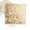 30x30 см металлическая настенная мозаика из нержавеющей стали 3D мозаика для ванной комнаты алюминиевый шестигранный мозаичный фон самоклеящаяся наклейка на стену