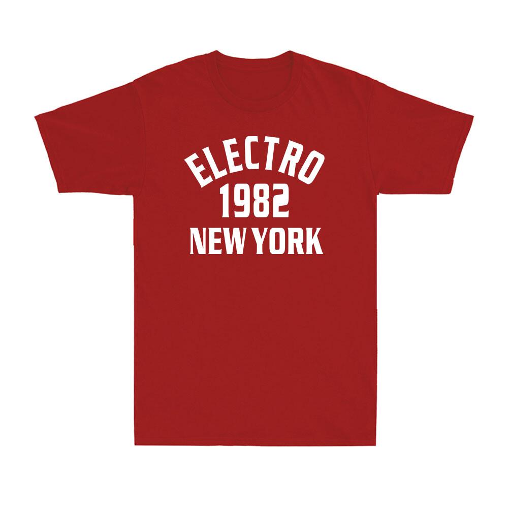 Electro Music 1982 New York Music Lovers Funny Saying Unisexs Cotton TShirt