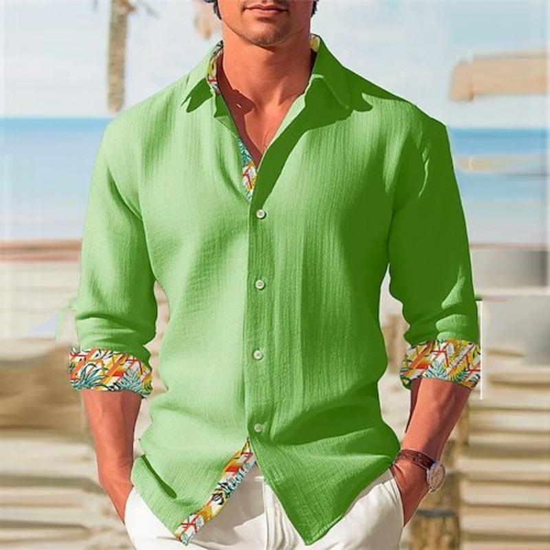 Long Sleeved Shirt Men's Loose Casual Spring Fashion Brand Cardigan Shirts Men’s