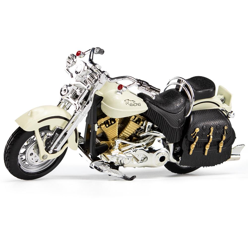 Литая под давлением модель мотоцикла «Принц Халли» в масштабе 1/12, игрушка для детей, подарочная коллекция для мальчиков и девочек