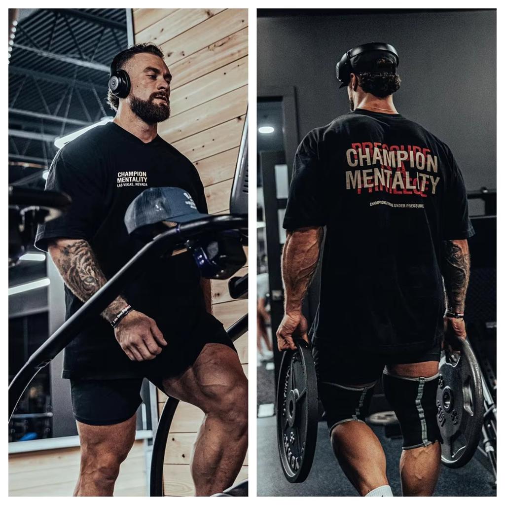 Retro 2026 Fitness Tshirt Oversize Gym Running Sport Tshirt Cotton Unisex Unisex Summer Luxury Brand Retro Loose Tee Unisex