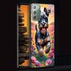 Cute Dogs Case for Samsung Galaxy Note 20 Ultra 8 10 Lite 9 TPU Phone Cover Note 10 Plus Black Soft Shell Funda Capa