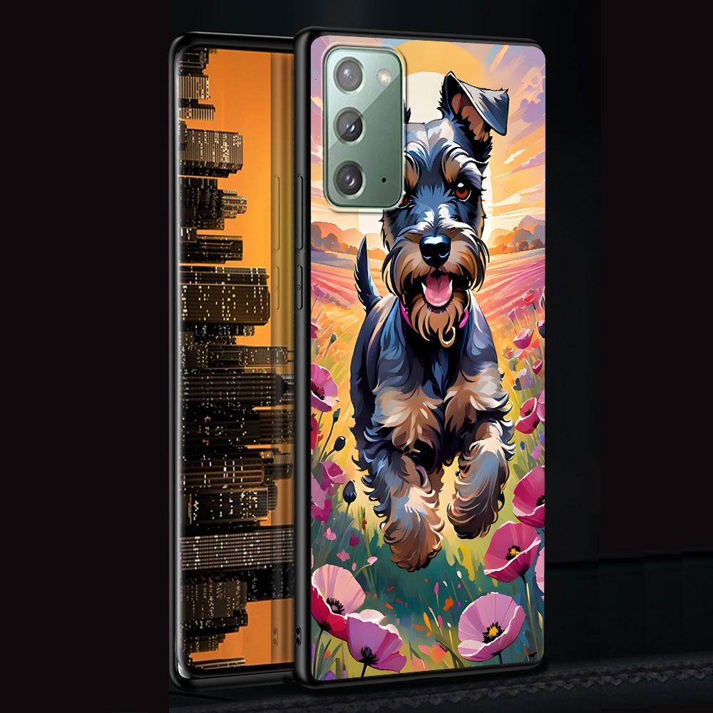 Cute Dogs Case for Samsung Galaxy Note 20 Ultra 8 10 Lite 9 TPU Phone Cover Note 10 Plus Black Soft Shell Funda Capa