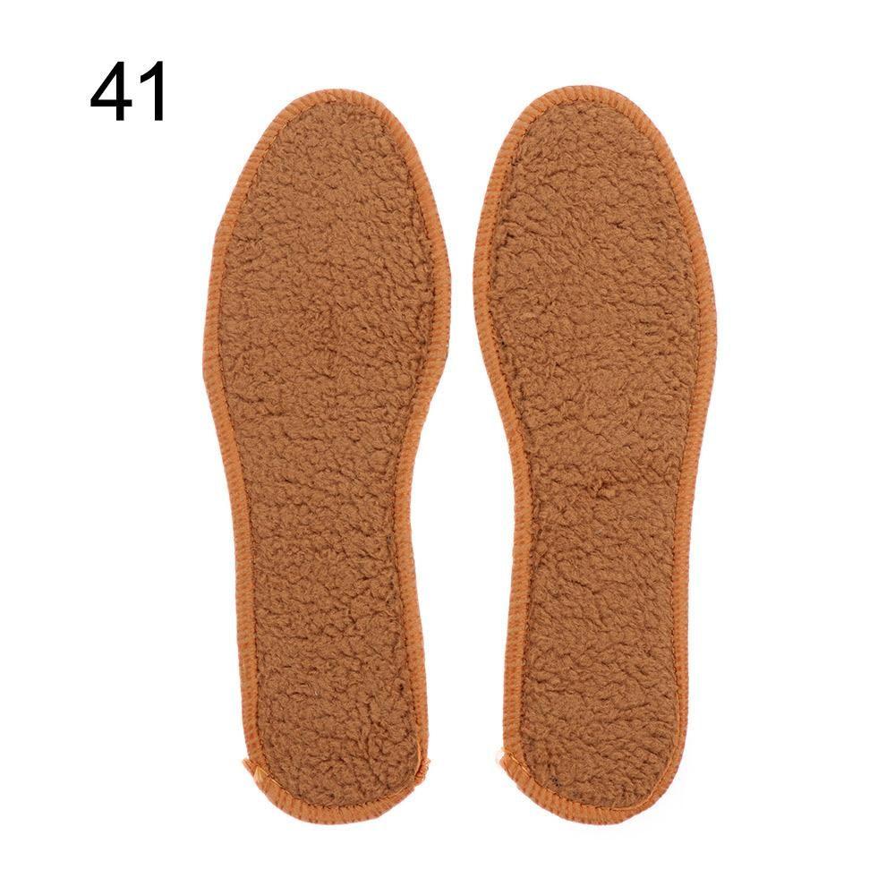 Shock Absorbing Keep Warm Winter Thermal Insulation Cashmere Pad Alpaca Plush Insoles Wool Thicken