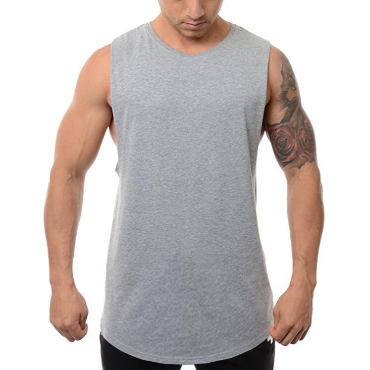 Новые пустые топы-стрингеры для бодибилдинга, мужская хлопковая спортивная одежда, модный жилет для фитнеса, мужская спортивная одежда, тренировочная рубашка без рукавов