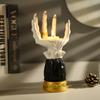 Halloween Decoration Witch Hand Candlestick Resin Table Candle Stick Gothic Home Decor Scary Devil Palm Devil Hand Ornament