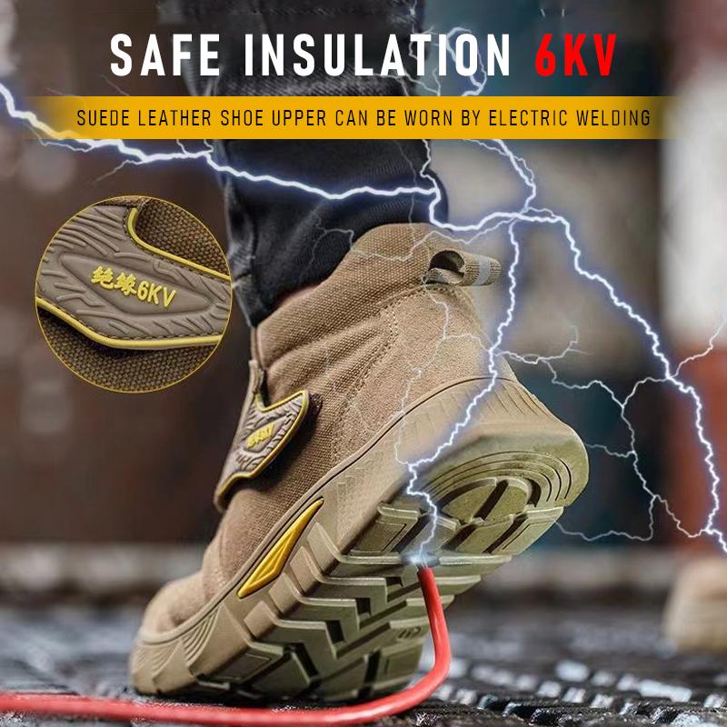 Легкая мягкая подошва противоожоговая защитная обувь для сварки для мужчин противоударные стальные носки защитная рабочая обувь огнестойкая обувь для сварки Star