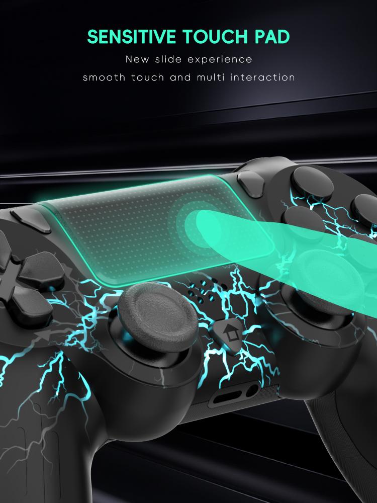 Контроллер Data Frog P02 для Ps4 Thunder Led Color Gamepad Bluetooth-совместимый контроллер для ПК Джойстик для Playstation 4