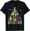 Science Santa Elf Teaching Tools As Christmas Tree Unisex T-Shirt