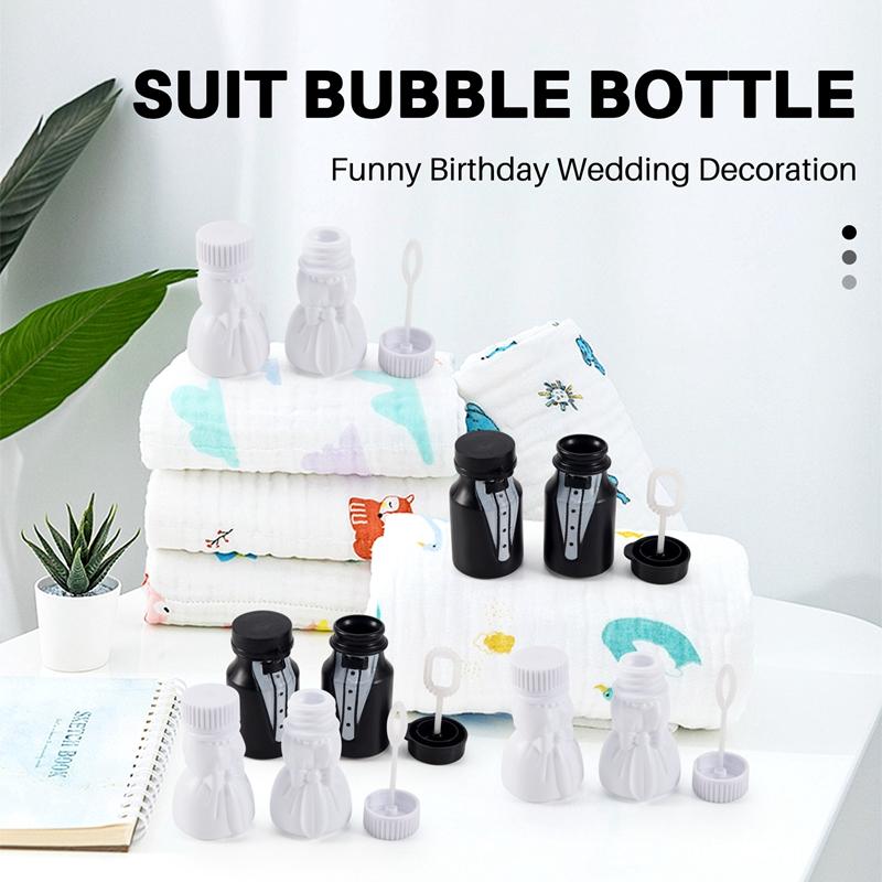 Wedding Party Bride And Groom Bubble Bottle 1 Sets (24Pcs)