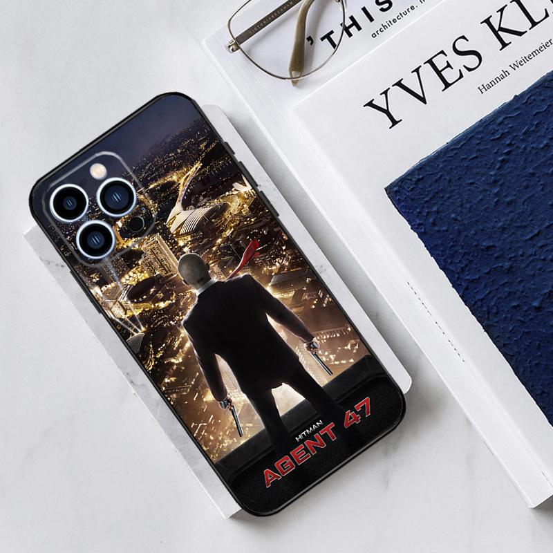 Man Hitman Agent Case For iPhone 17 Air 15 14 11 16 Pro Max 13 12 Mini 15 16 Plus 16e Funda Silicone Cover
