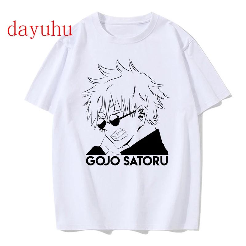 Футболка Unisexga Японская аниме-футболка Jujutsu Kaisen Gojo Satoru Топы Футболки с рисунком Yuji Itadori Крутая футболка Unisex 90-х Unisex