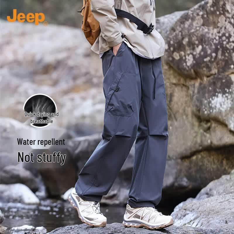Jeep Мужские быстросохнущие брюки карго прямого кроя для активного отдыха