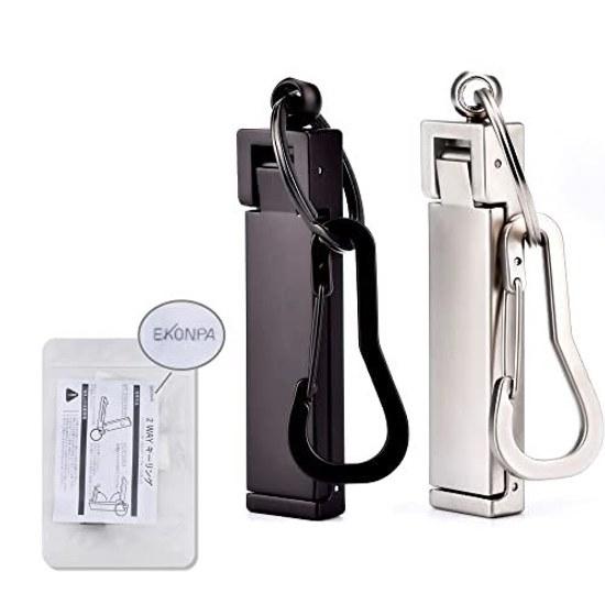 Bag hangertable hooksmartphone standmulti-functional key holderfoldable storage silver x1matte black x1