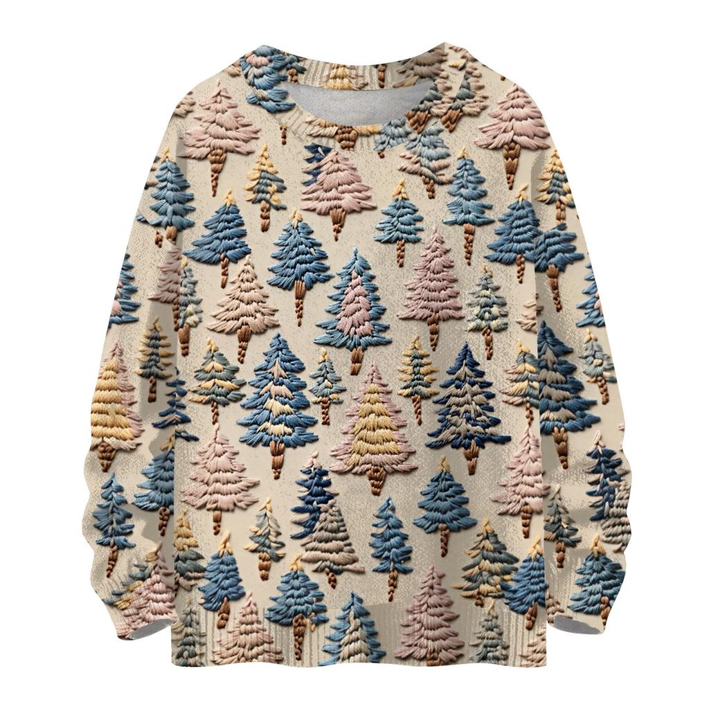 Christmas Sweatshirts For Children Boys And Girls Knit Sweater Cute Shirt Fall Crewneck Pullover Tops