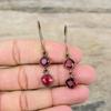 Faceted Pink Tourmaline Earring Electroformed Copper Earrings Handmade Gemstone Earring Electroformed Copper Jewelry Unique Earring For Gift