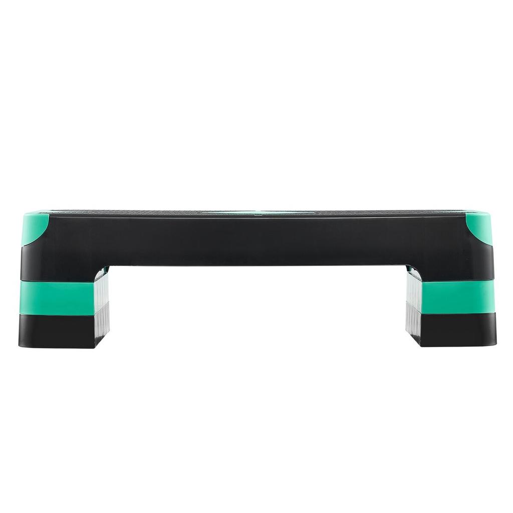 Aerobic Exercise Step Platform Adjustable Workout Stepper 4 Riser Green