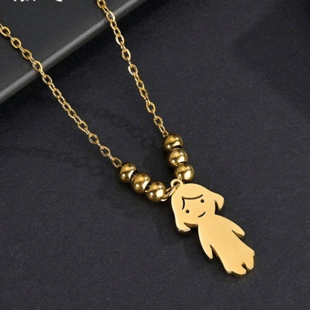Stainless Steel Family Necklace Personality Lover Necklace Friendship Necklace Gifts
