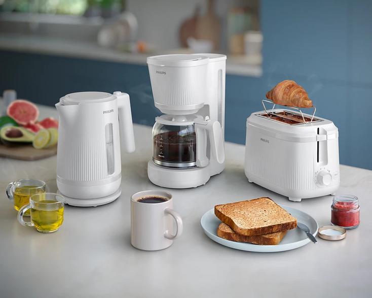 PHILIPS HD9411/00 Series 3000 Cordless Kettle, White