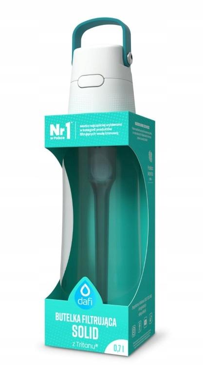Dafi Solid Water Filter Bottle with Tritan, Turquoise