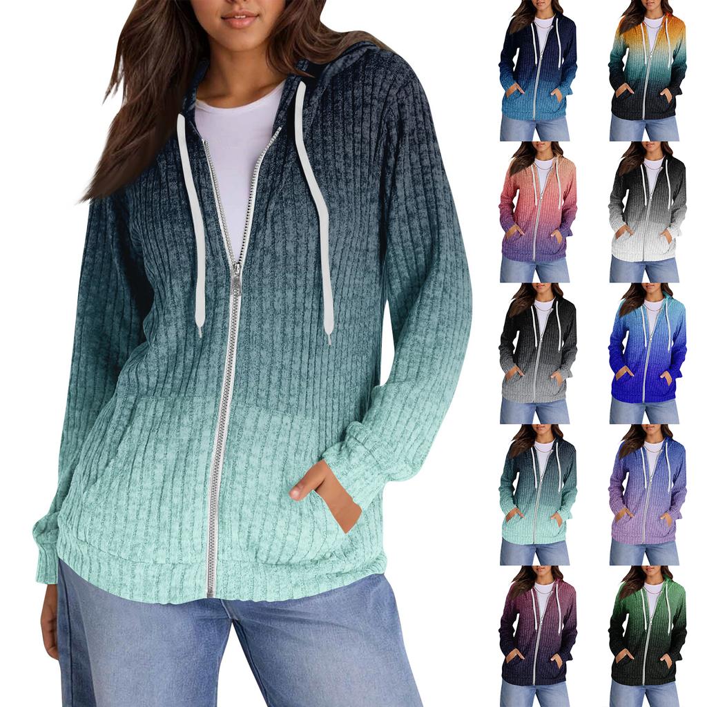 Hoodies For Women Trendy Tops Casual Fall Fashion Long Sleeve Sweatshirt With Pockets Pullover Lightweight