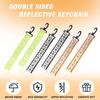 Yousheng 1/6Pcs Reflective Strap with Hanging Buckle High Visibility Outdoor Climbing Camping Cycling Safety Reflector Backpack Keychain Pendant