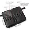 24 Pockets Makeup Brushes Waist Bag Foldable PU Leather Travel Brush Organizer Portable With Belt Cosmetic Fanny Pack Salon