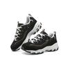 Skechers DLites Sparkling Rain Кожаные Модные Прочные Низкие Папины Кроссовки Женские Кроссовки Черно-Белые 149060-BKLB