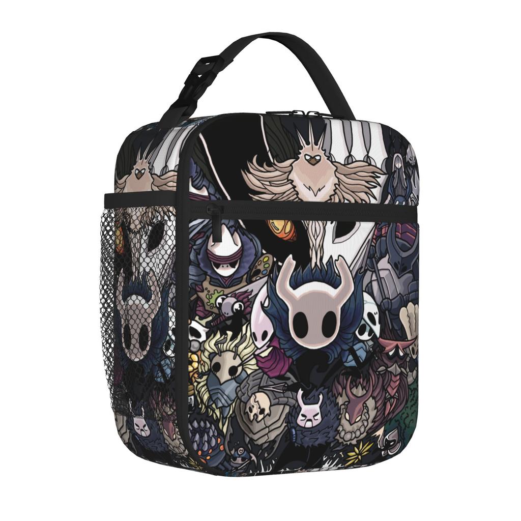 Hollow Knight video game Insulated Lunch Tote Bag for Picnic gamer cute Portable Cooler Thermal for Men Women Bento Bags