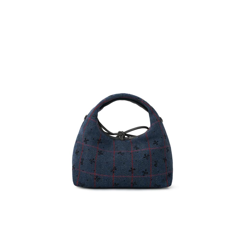 Lee Detective Girl Series British Plaid Design Vintage Versatile High-End Minimalist Fashion Trendy Niche Commuter Triangle Bag LE250274M-513