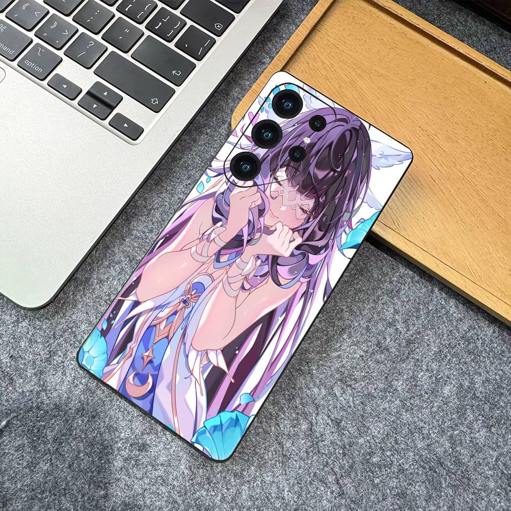 Чехол для телефона Genshin Impact Коломбина Для Samsung S 24 fe 25 Ultra plus 20 lite 21 30 22 23 24 22 Ultra 5G Fundas