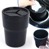 Mini Trash Car Bin Cup Holder Multifunctional Auto Interior Pen Tissue Coin Organization Black Plastic Cup Holders Accessories