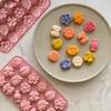 KuviKoo™ Silicone Baking Molds Set - Flowers, Leaves, Candy, Bow Shapes for Chocolate, Gummies, Ice Decoration, Food Safe Material, Easy to Clean
