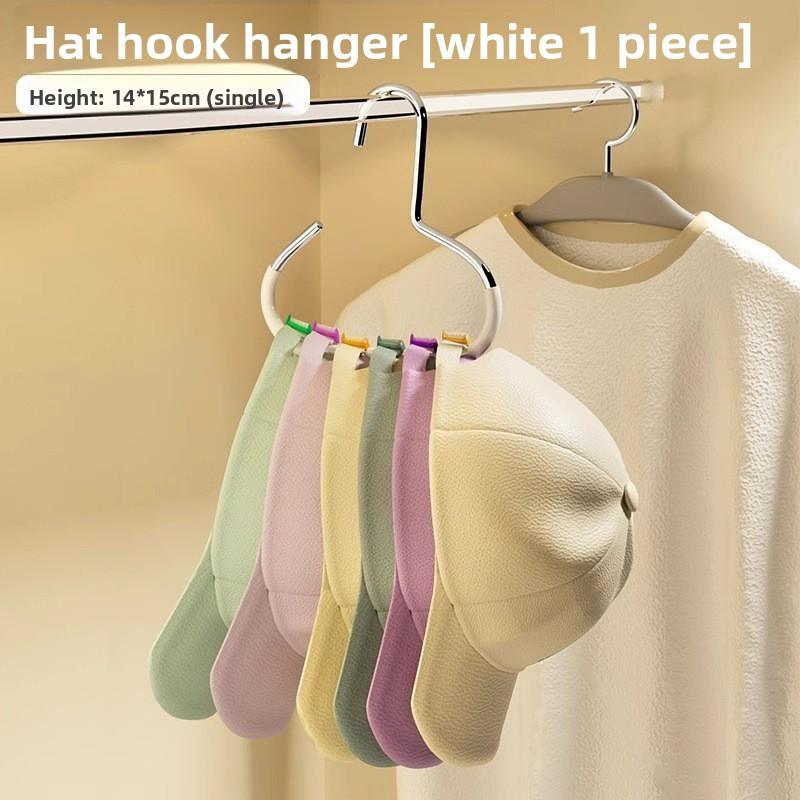 Hat Hook Hanger, Dormitory Duck Tongue Baseball Cap Storage Wonder, Home Anti-slip and Traceless Silk Scarf Hanger Storage Rack