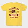 Мужская черная футболка с принтом Washington Redskins 1937 Forever Винтажная Ретро Футболка из хлопка с принтом на трансферной бумаге без обрезки