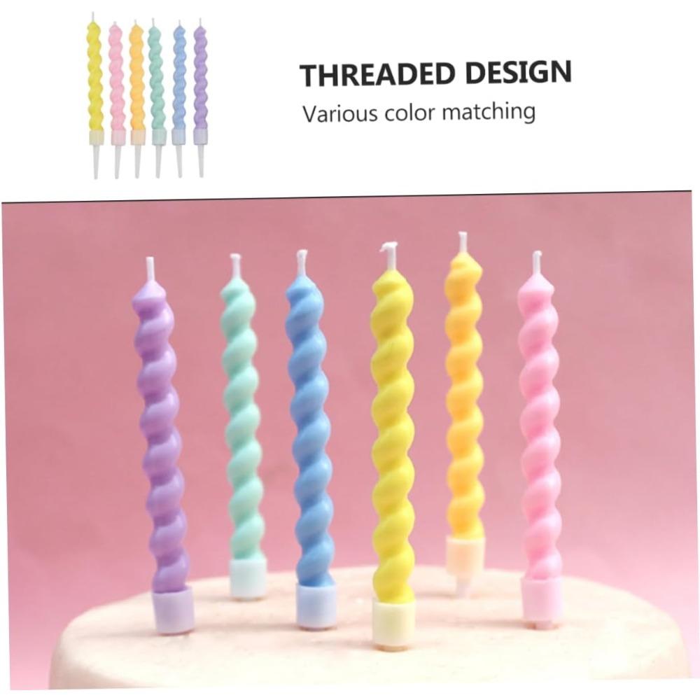 6/12 шт. Свеча с резьбой для торта, свечи на день рождения, креативные декоративные свечи для торта, цветные свечи для торта, пластиковые