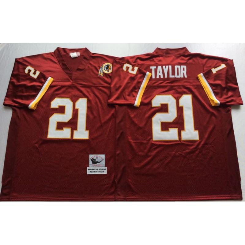 Washington Redskins Hall Of Fame 21 MN Retro Jersey Mens Legendary Sports Top