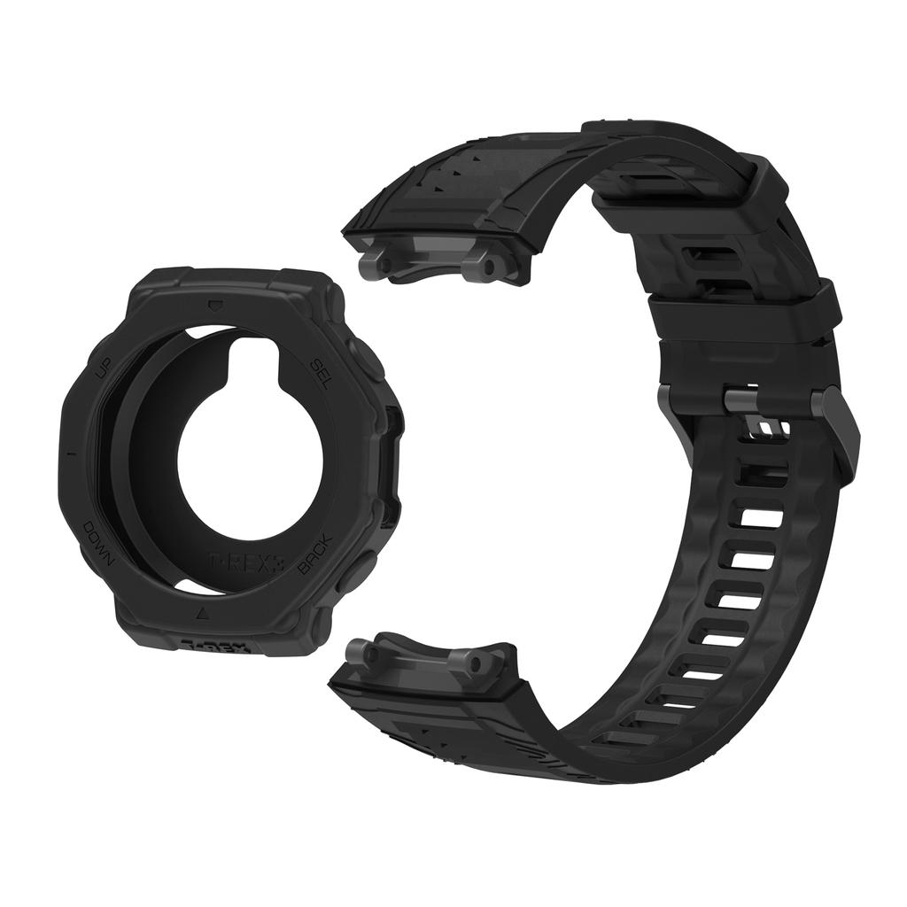 Для Huami Amazfit T-Rex 3 ремешок и корпус часов того же цвета одноцветный регулируемый ремешок + украшение в виде ракушки