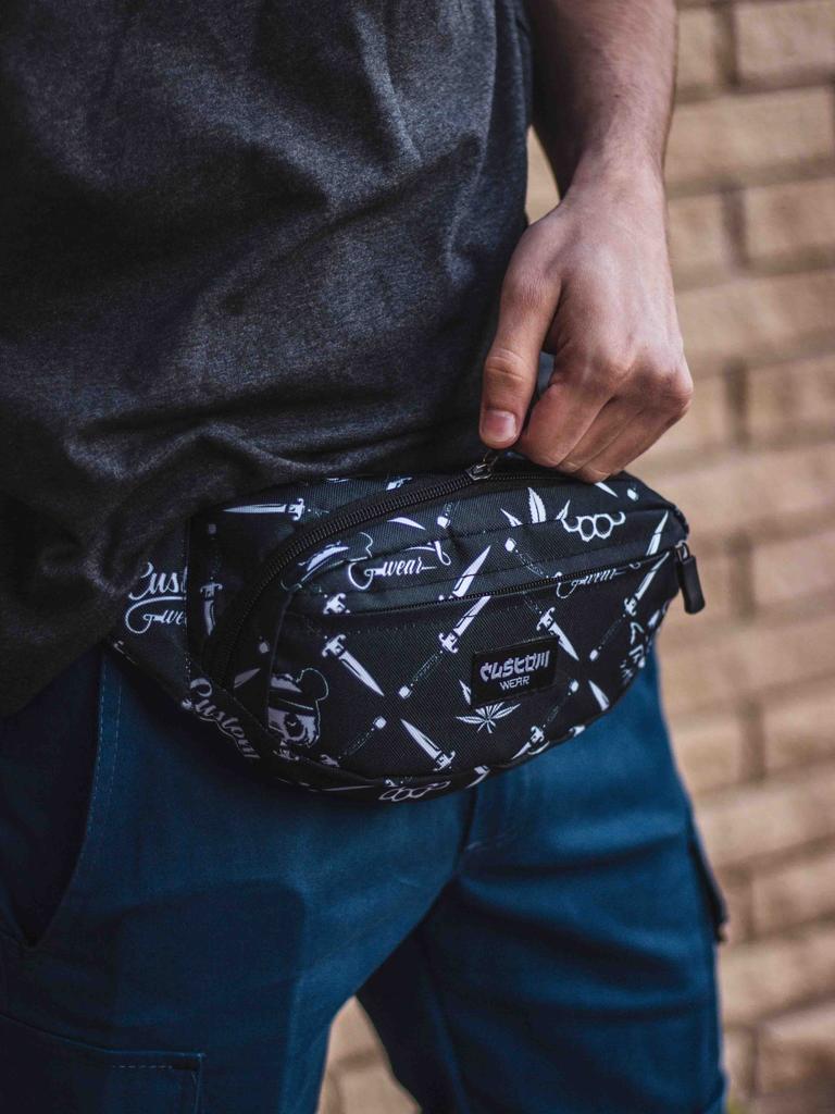 Bananka Belt Bag for Men Custom Wear Triada Gangster Black
