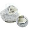 Soft Plush Pet Bed with Cover Round Cat Bed Pet Mattress Warm Cat Dog 2 In 1 Sleeping Nest for Small Dogs Winter Pet Stuff