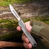 Small Keychain Knife Mini Folding Pocket Knife With 10pcs Replaceable Surgical Blades Scalpels Utility Knives EDC Box Cutter