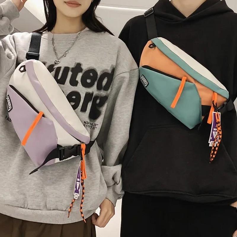 Man Chest Rig Bag Women Fanny Pack Streetwear Chest Bags Multi-function Unisex Nylon Hip Hop Waist Bag