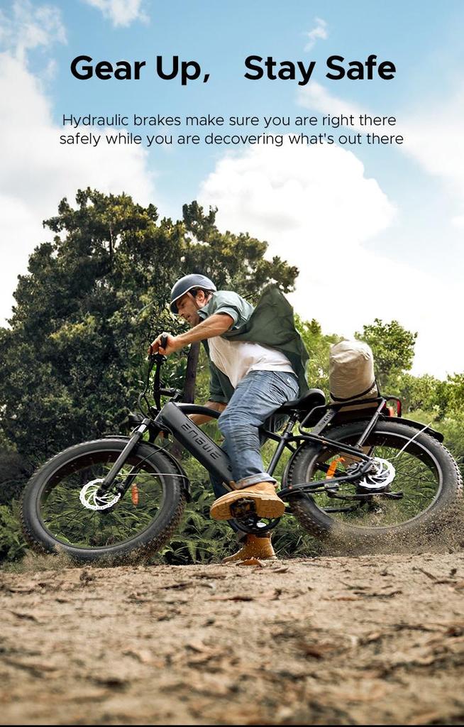 ENGWE E26 Electric Bike 26" Thick Tire 250W Motor 48V16AH Battery Max Range 140km