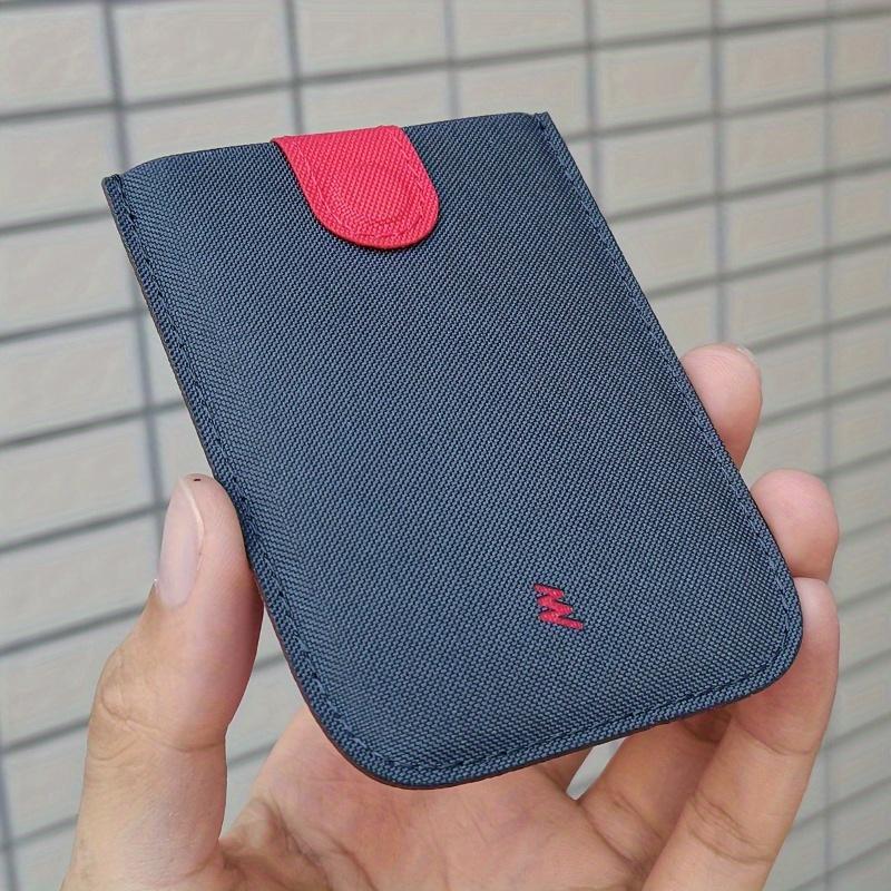 1 шт. сумка для карточек с градиентным переходом цвета, ламинированная сумка для карточек, ультратонкая, практичная, маленькая, простая для хранения, с отделением для защиты от размагничивания