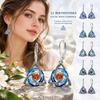 1 Pair Zircon Accent Celtic Knot Earrings Stainless Steel Birthstone Earrings  Daily Wear