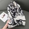 Autumn And Winter Flower Printed Cashmere Scarf Female Japanese And Korean Literary And Fresh Student Commuting Thickened Warm Shawl