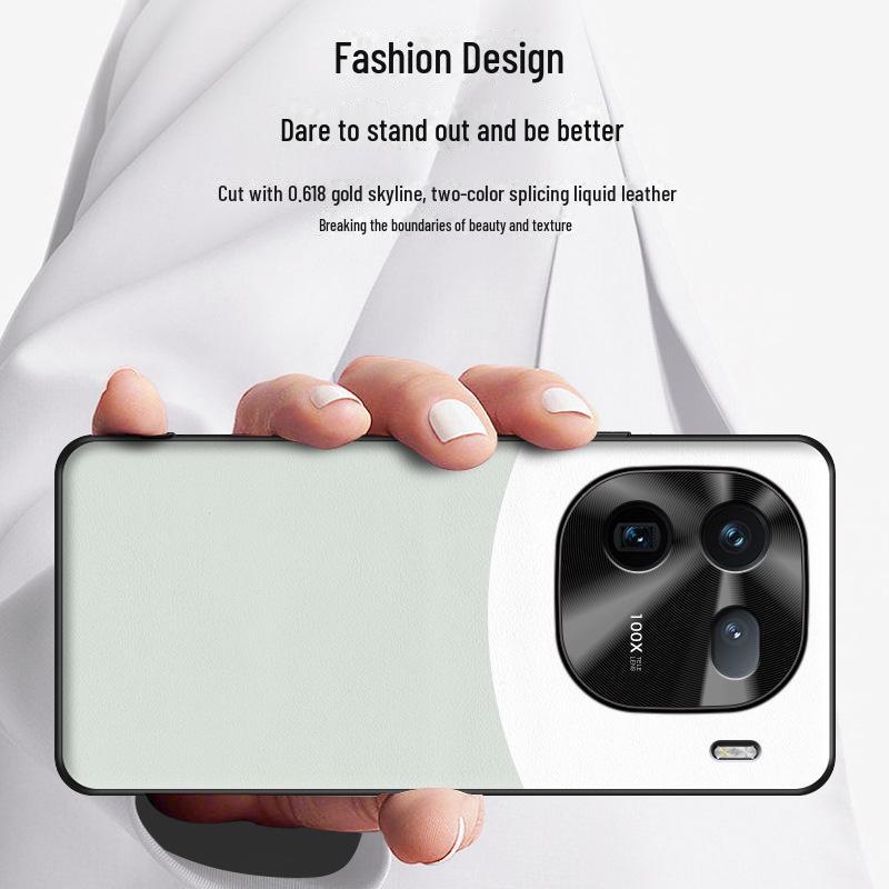Защитный чехол из жидкой кожи для iQOO12: Дизайн против падений и загрязнений.