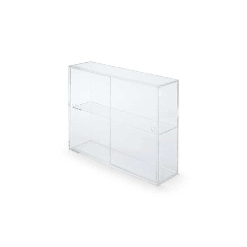 Подставка MUJI Acrylic Collection с раздвижной дверцей - Большая, прибл.. Ш33,6 x Г8,4 x В24,4 см, 02856113, для Спальни, Гостиной, Прозрачный