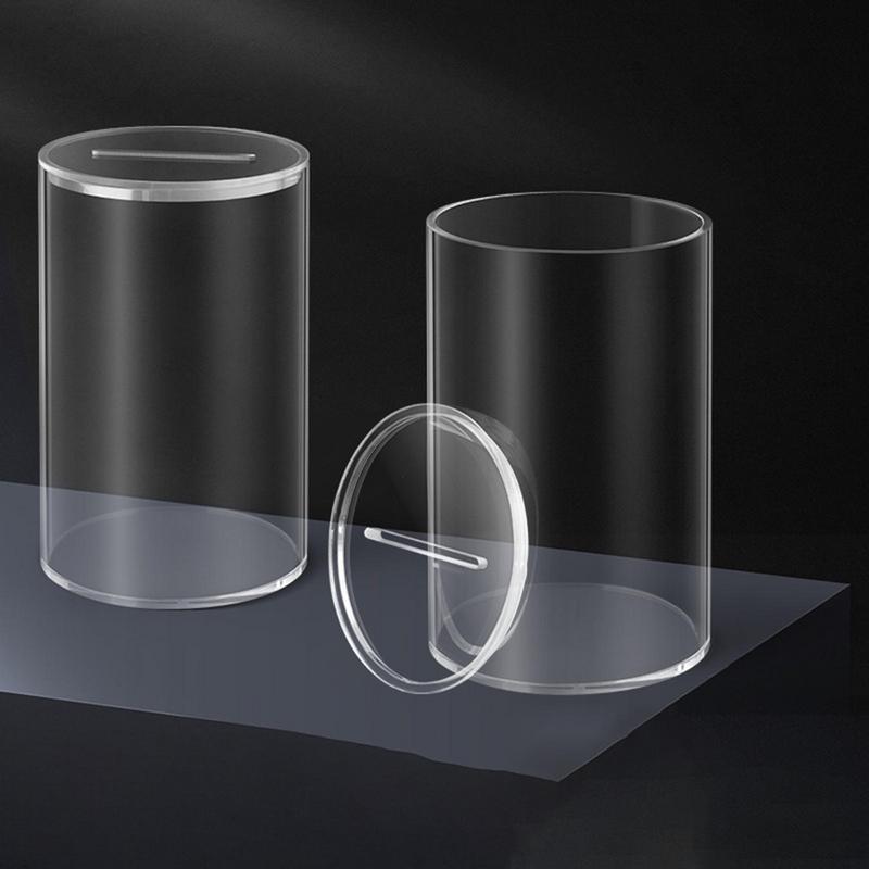 Копилка для взрослых детей Акриловая прозрачная копилка Банка для монет и купюр Банка для сбережений Неоткрывающаяся банка для мелочи Копилка Домашний декор